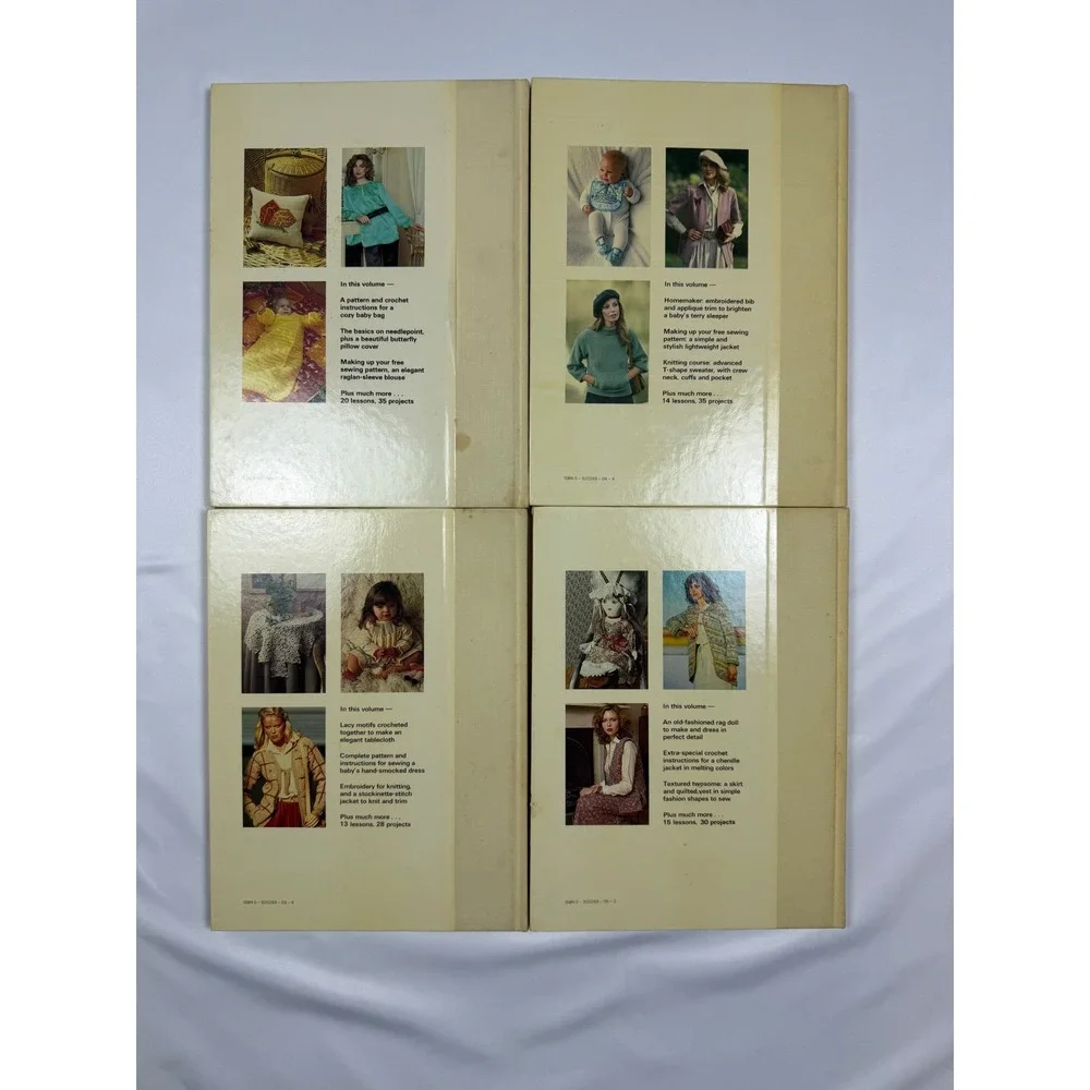 Stitch by Stitch Torstar Books Library Sewing Knitting Crochet Vol 1 3 4 5 1980s